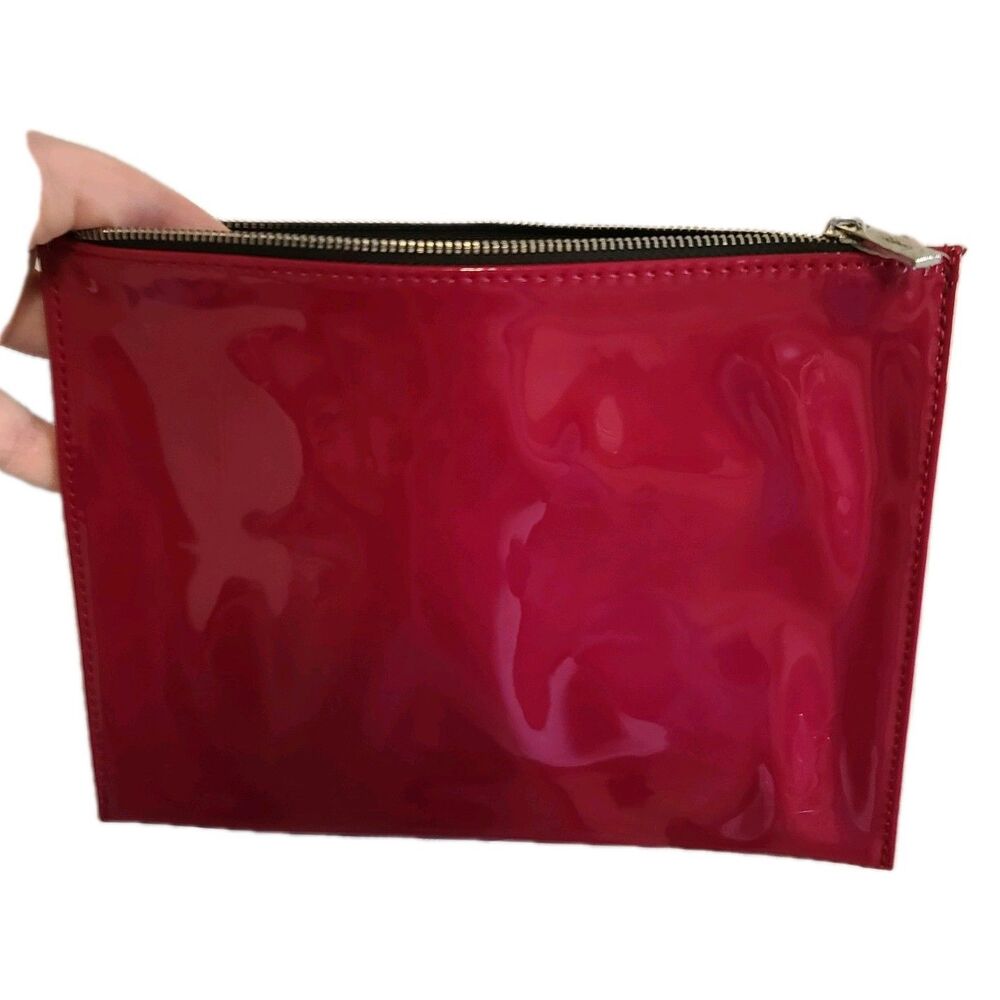 Yves Saint Laurent YSL Pink Beaute Gloss Makeup Vanity Zippered Pouch